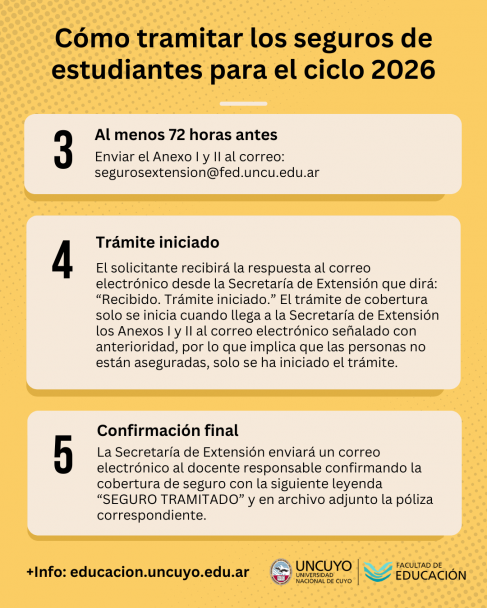 imagen Informan cómo tramitar los seguros de estudiantes para el ciclo 2026