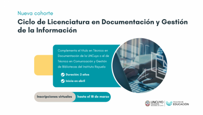 imagen Finaliza inscripción para Licenciatura en Documentación y Gestión de la Información