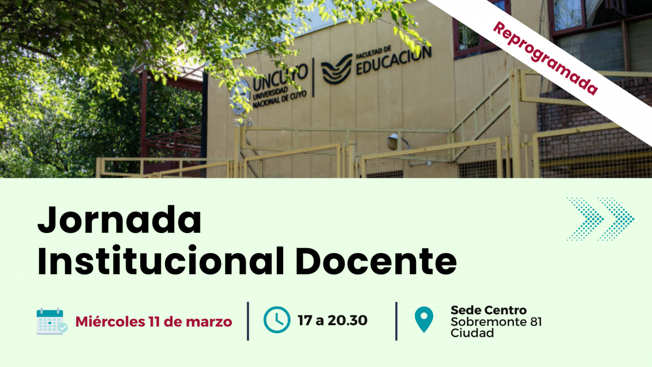 imagen Reprograman la jornada institucional docente