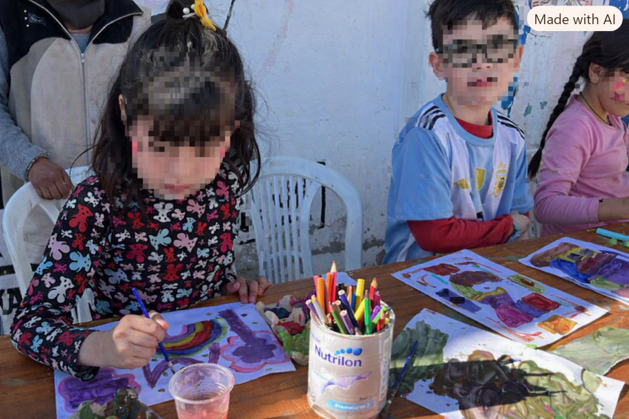 imagen Más de 30 niños y niñas del merendero "Dejando Huellas" recibieron donaciones de la Facultad de Educación de la UNCuyo
