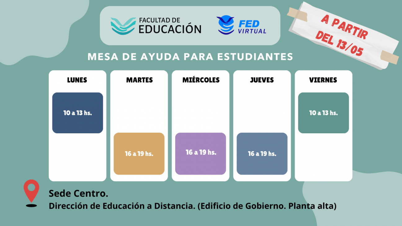 imagen Ofrecerán ayuda para estudiantes que tengan dudas o inconvenientes con el uso de FEDVirtual