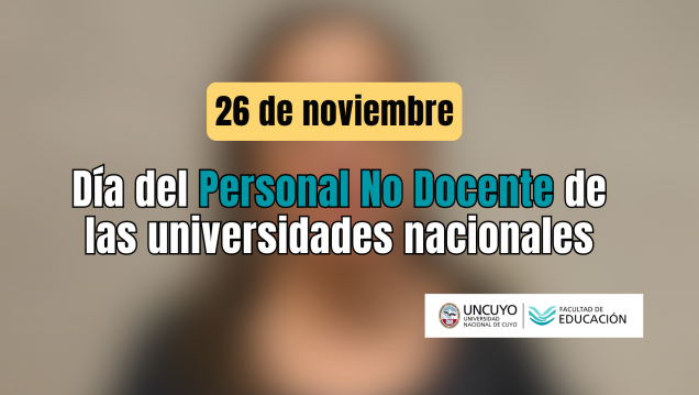 imagen 26 de noviembre: Día del Personal No Docente