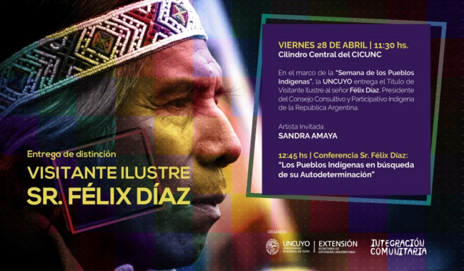 imagen Félix Díaz fue reconocido como Visitante Ilustre por la UNCUYO