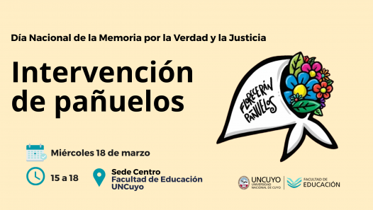 imagen La Facultad de Educación de la UNCuyo se suma a la campaña "Florecerán pañuelos" 