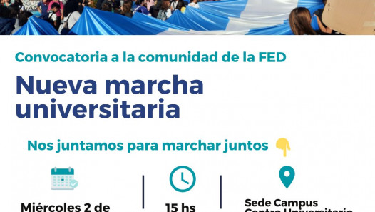 imagen Nueva marcha universitaria: así participará la comunidad de la Facultad de Educación el 2 de octubre