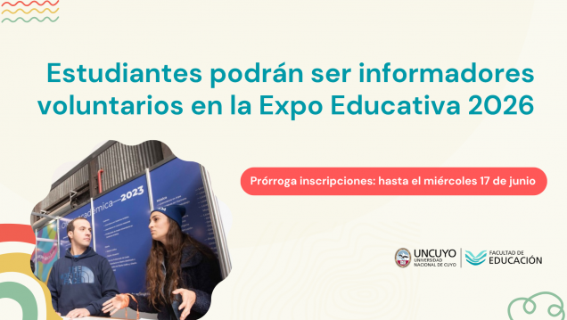 imagen Prorrogan la inscripción de estudiantes como informadores voluntarios en la Expo Educativa 2026