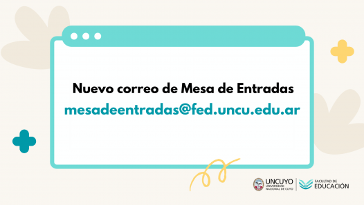 imagen Actualizaron el correo electrónico de Mesa de Entradas