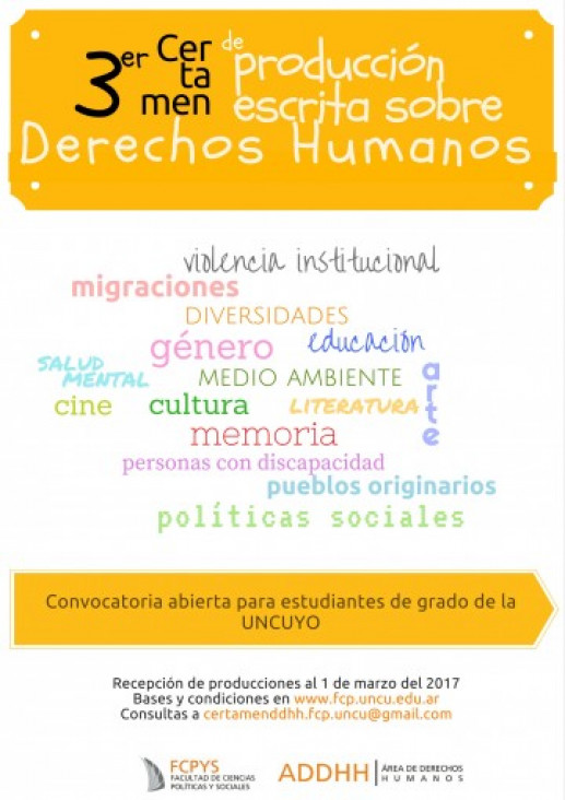 imagen Prórroga del concurso de producción escrita sobre Derechos Humanos