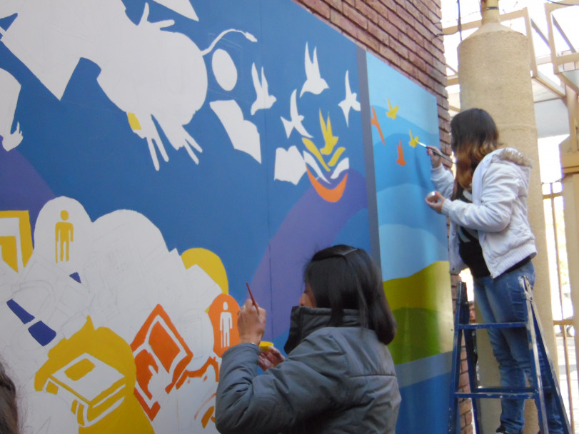 imagen Realizarán un taller para construir un mural sobre derecho y educación en la sede Campus