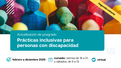 imagen Actualización de Posgrado Prácticas Inclusivas para personas con discapacidad