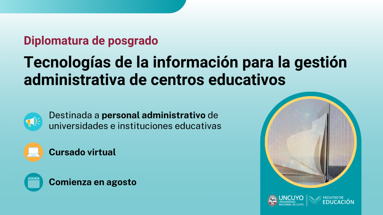 imagen Las tecnologías en la gestión administrativa de centros educativos es tema de una nueva diplomatura