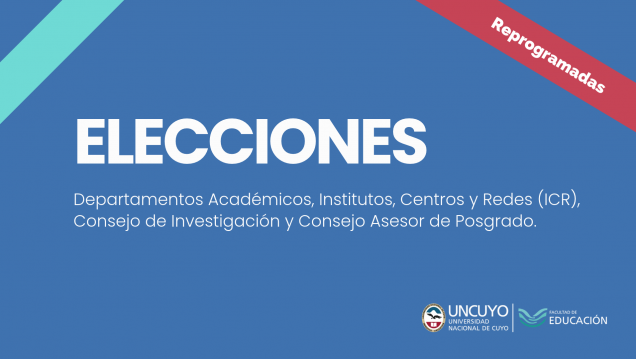 imagen Reprograman elecciones de institutos, departamentos y consejos
