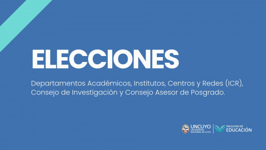 imagen Convocan a elecciones de autoridades de Departamentos, Institutos y Consejos de la Facultad