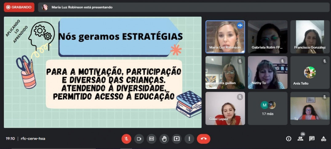 imagen Residentes de Primaria intercambiaron experiencias con estudiantes de Brasil