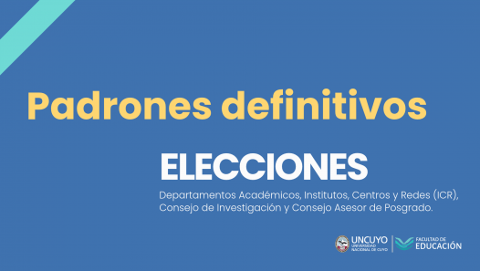 imagen Elecciones institutos, departamentos y consejos: ya están disponibles los padrones definitivos