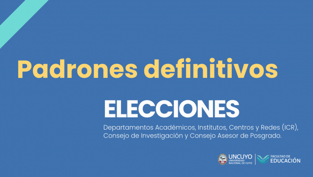 imagen Elecciones institutos, departamentos y consejos: ya están disponibles los padrones definitivos
