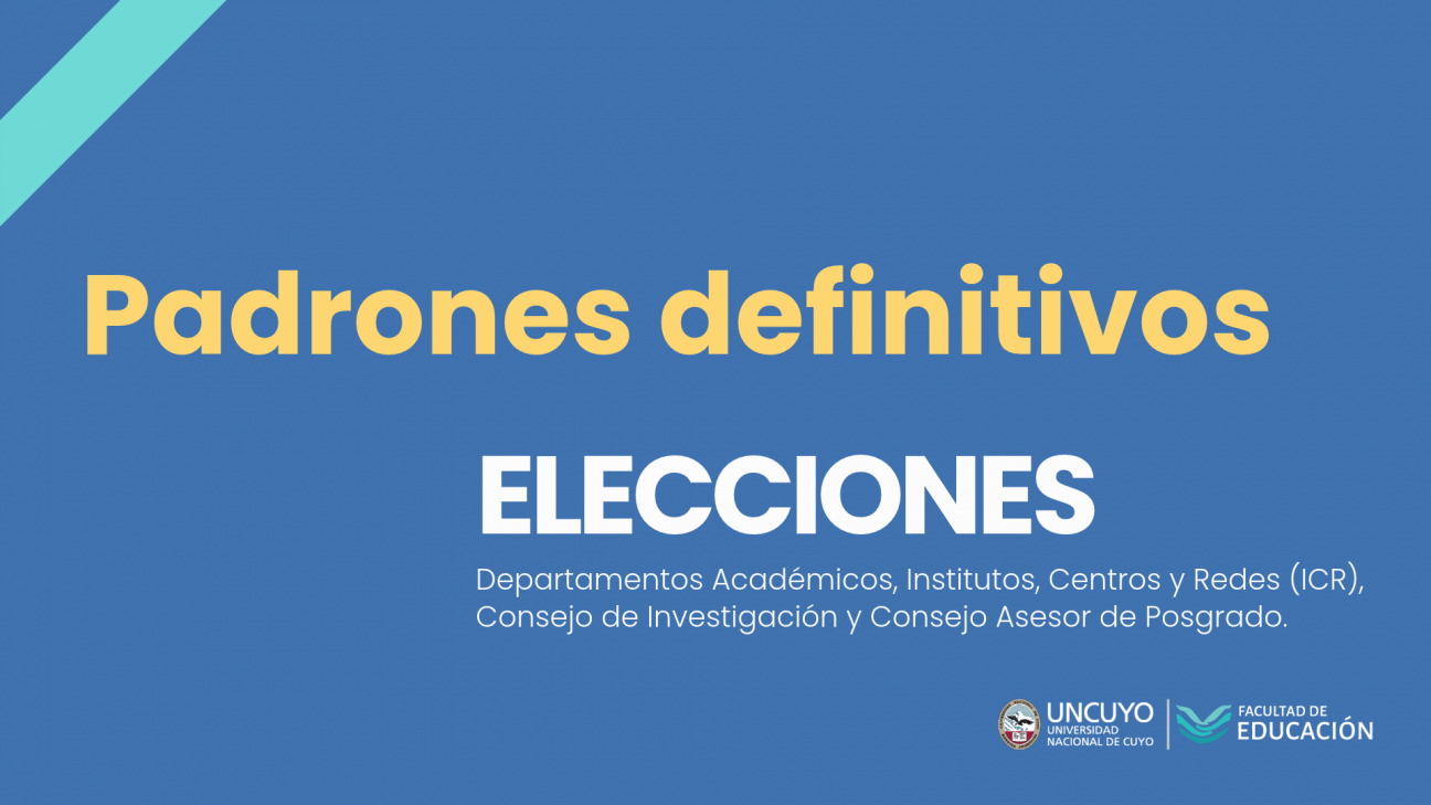 imagen Elecciones institutos, departamentos y consejos: ya están disponibles los padrones definitivos