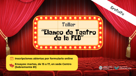 imagen Convocan a integrar el Elenco de Teatro de la Facultad de Educación