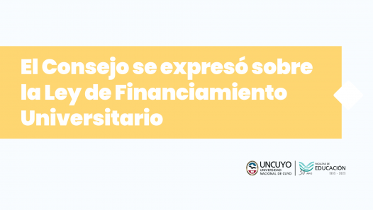 imagen El Consejo se expresó sobre la Ley de Financiamiento Universitario