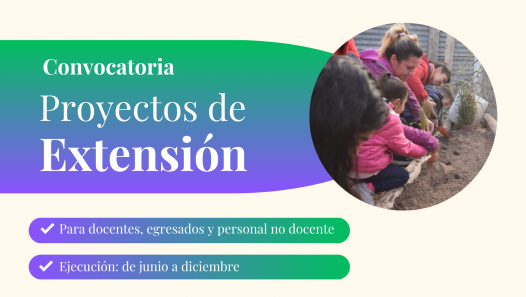 imagen Convocan a presentar proyectos de Extensión