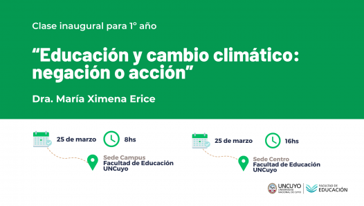 imagen Comenzará el cursado de los primeros años con una charla sobre educación y cambio climático