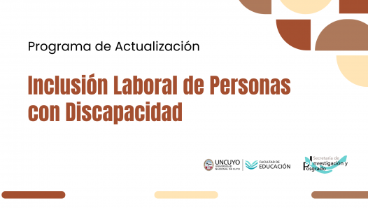 imagen Un programa de actualización abordará la Inclusión Laboral de Personas con Discapacidad