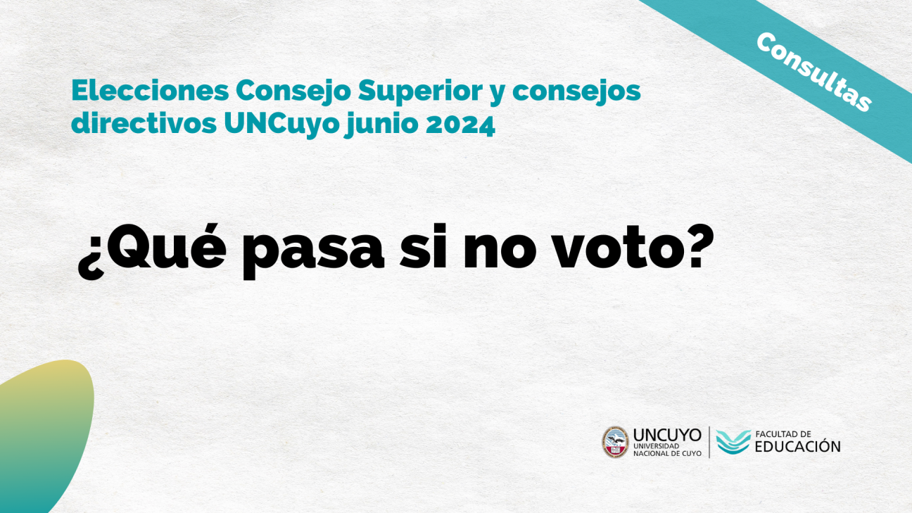 imagen ¿Qué pasa si no voto?