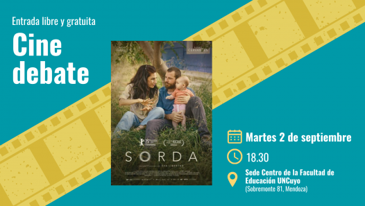 imagen Cine debate: proyectarán la película Sorda