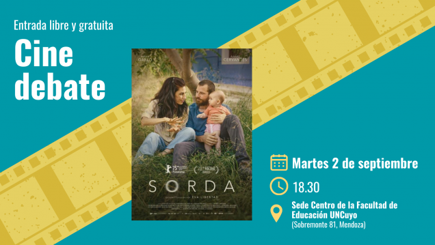 imagen Cine debate: proyectarán la película Sorda