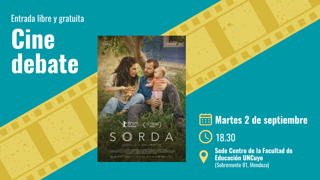 imagen Cine debate: proyectarán la película Sorda