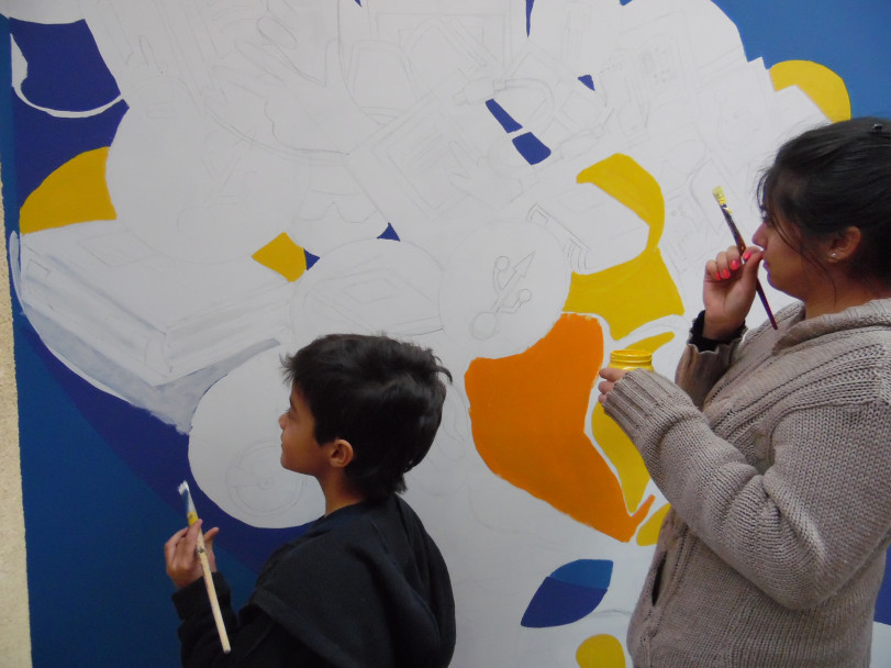 imagen Realizarán un taller para construir un mural sobre derecho y educación en la sede Campus