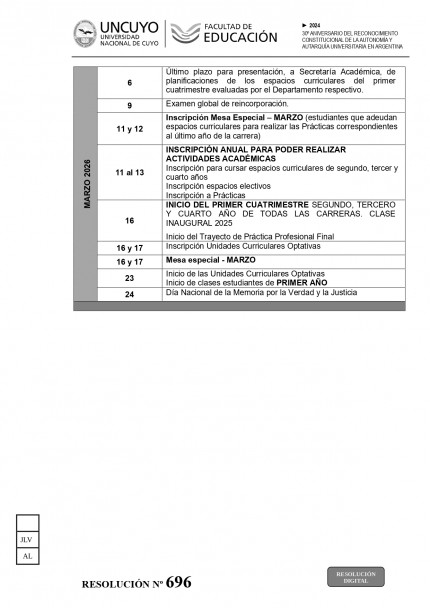 imagen Está disponible el Calendario Académico 2025-2026