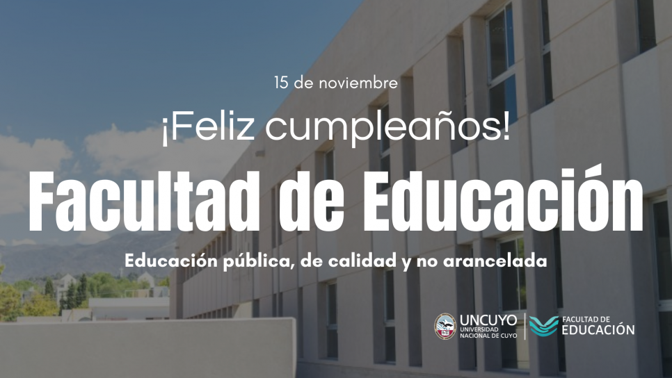 imagen La Facultad de Educación cumple 29 años