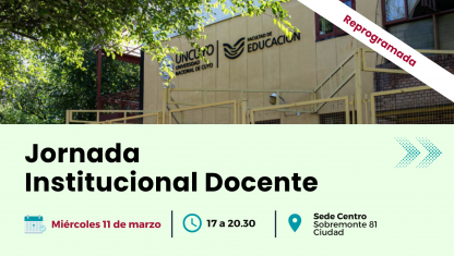imagen Jornada institucional docente
