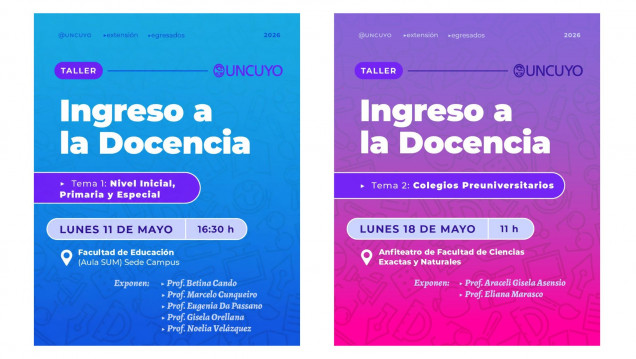 imagen Realizarán un taller sobre ingreso a la docencia para estudiantes y egresados 