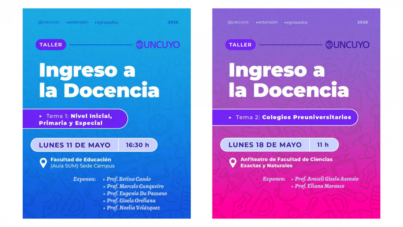 imagen Realizarán un taller sobre ingreso a la docencia para estudiantes y egresados 