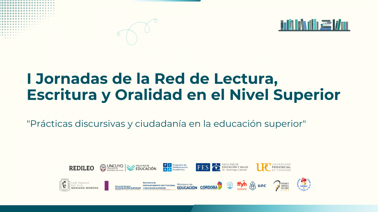 imagen Participá como asistente, sin costo, en las Primeras Jornadas de la Red de Lectura, Escritura y Oralidad