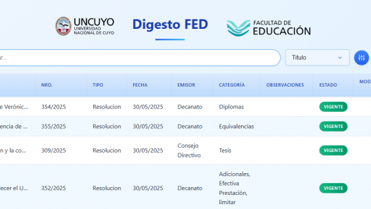 imagen Renovaron el digesto online de la Facultad