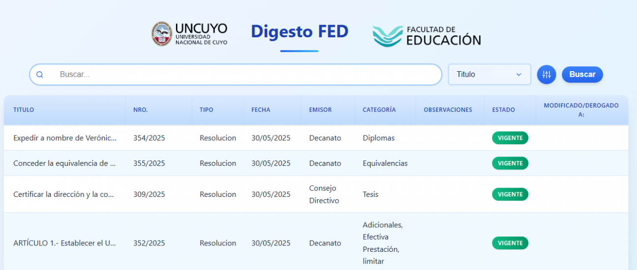 imagen Renovaron el digesto online de la Facultad