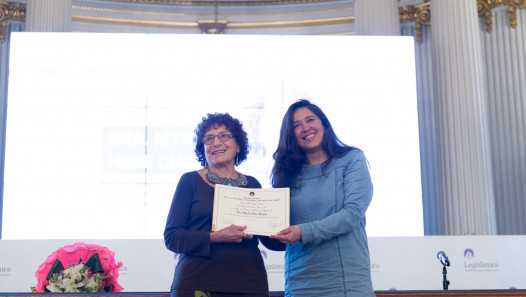 imagen Distinguieron a Myrtha Chokler como Personalidad Destacada de la Ciudad Autónoma de Buenos Aires