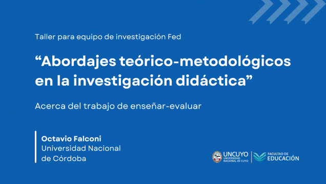 imagen Inscriben a taller sobre metodologías en investigación didáctica y evaluación