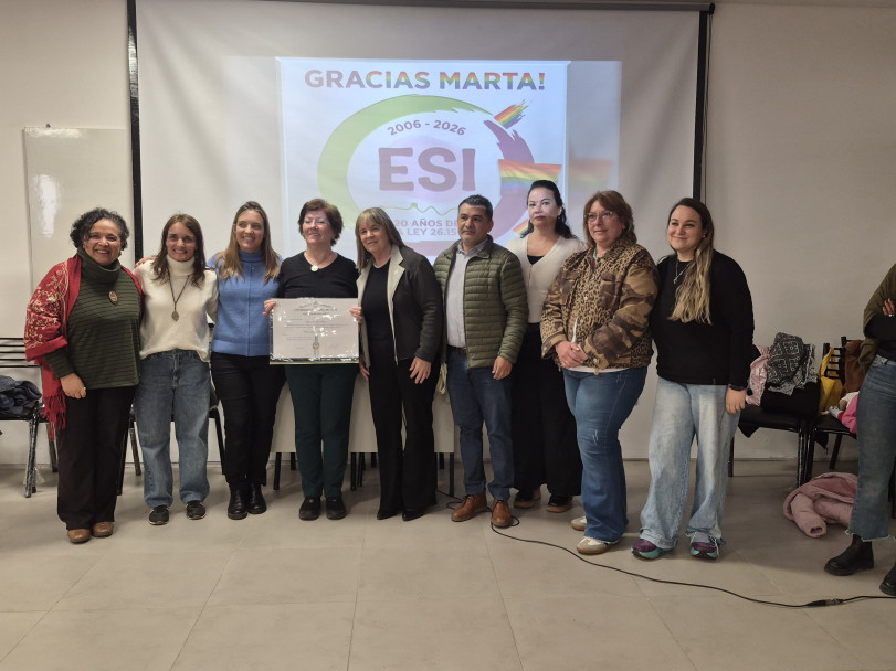 imagen Reconocieron la trayectoria de Marta Abate