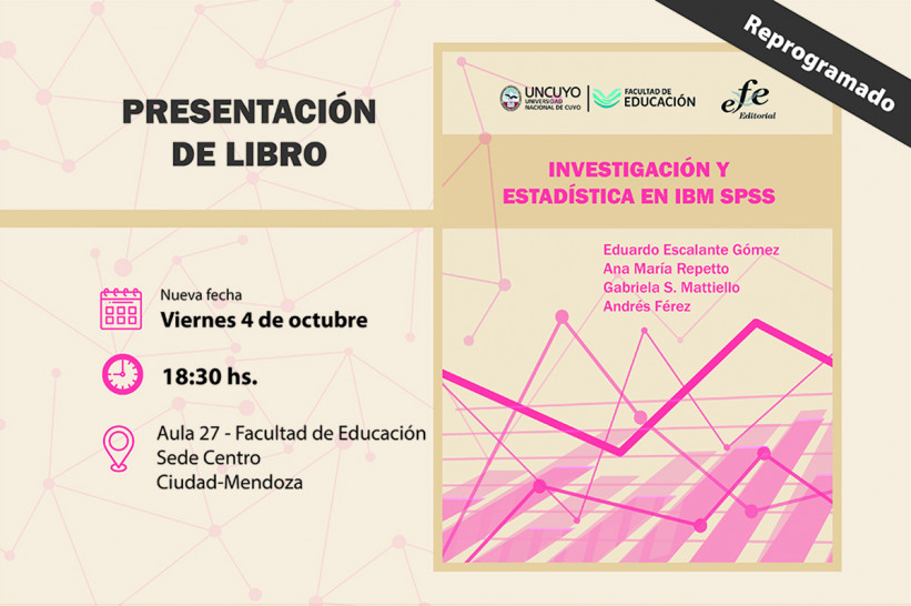 imagen Reprograman presentación de libro sobre Investigación y Estadística en el software estadístico IBM SPSS