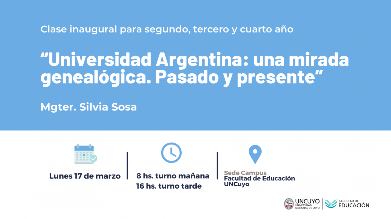 imagen Comienza el ciclo lectivo con una charla sobre la Universidad Argentina