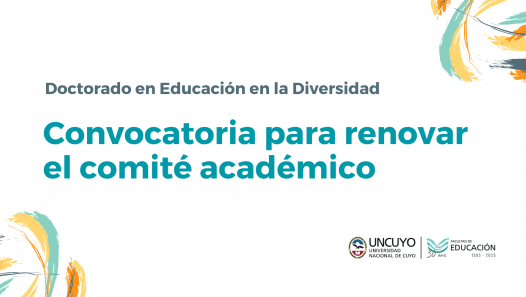 imagen Convocan a docentes para renovar el comité académico del Doctorado en Educación en la Diversidad
