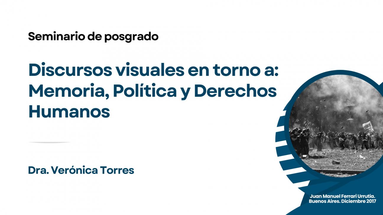 imagen Discursos visuales en torno a Memoria, Política y Derechos Humanos es tema de una capacitación