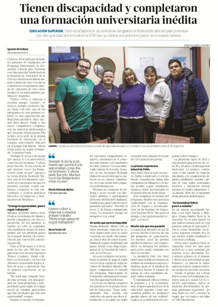 imagen Edición papel Diario Los Andes | Domingo 2 de agosto de 2026