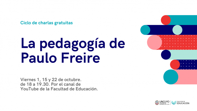 imagen Ciclo de charlas gratuitas abordarán la pedagogía de Paulo Freire