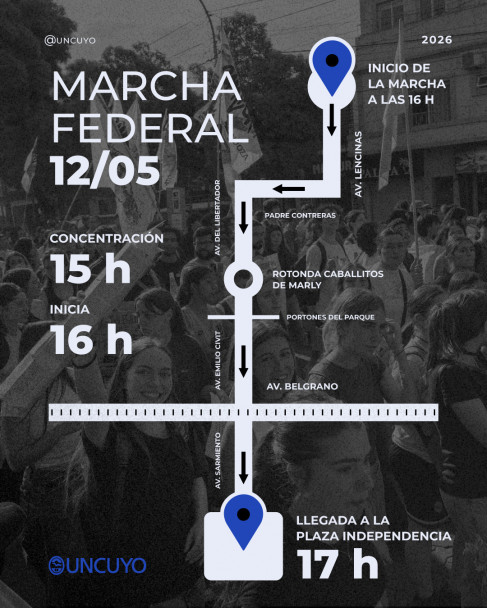 imagen El recorrido de la marcha del martes 12 de mayo.