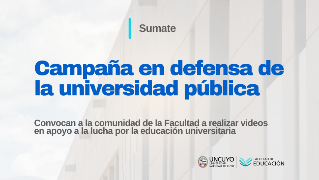 imagen Campaña en defensa de la educación pública: hasta el miércoles 24 se podrán enviar videos